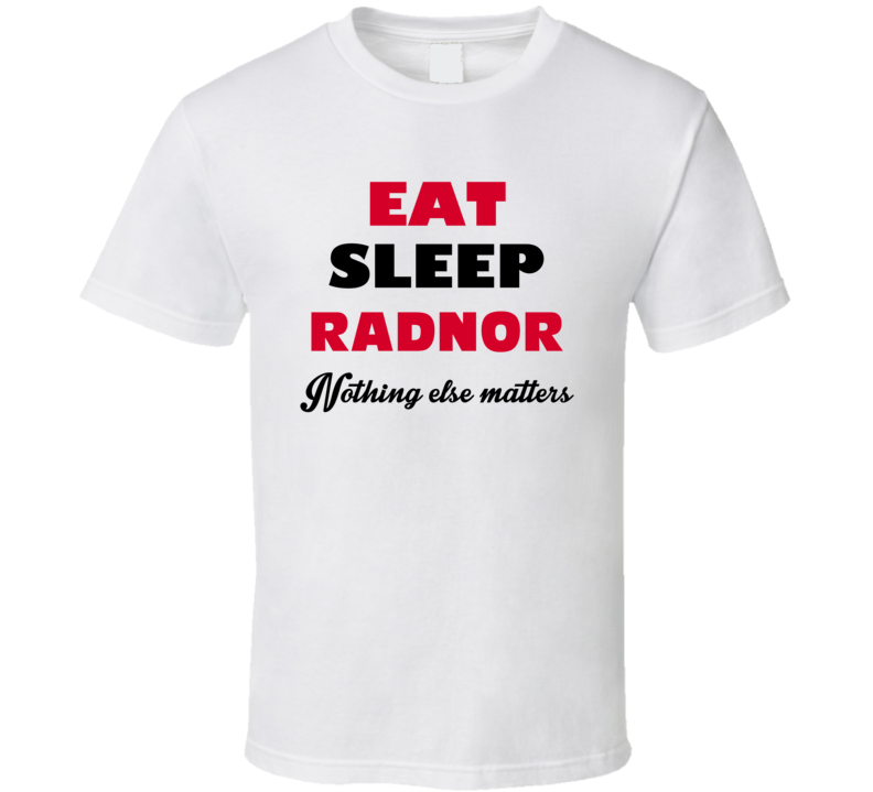 Eat Sleep Radnor USA T Shirt