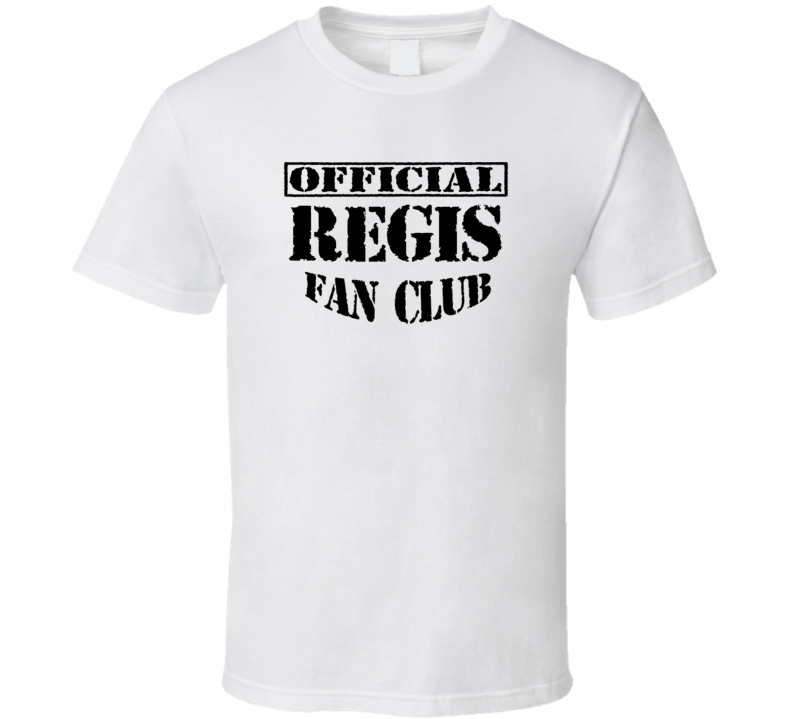 Regis USA Fan Club T Shirt Regis USA Fan Club T Shirt