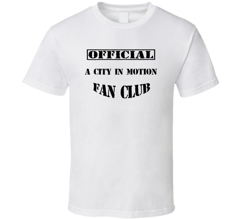 A City In Motion Hackensack USA Fan Club T Shirt A City In Motion Hackensack USA Fan Club T Shirt
