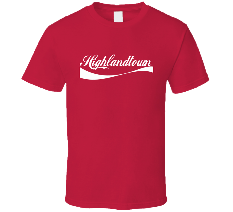 Highlandtown USA Cola Parody T Shirt Highlandtown USA Cola Parody T Shirt