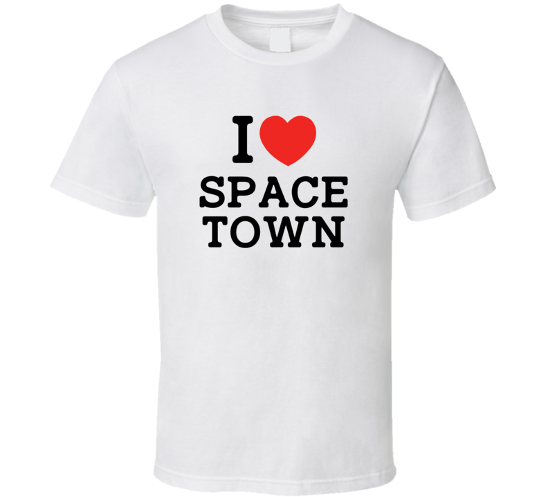 I Love Space Town Derry USA T Shirt I Love Space Town Derry USA T Shirt