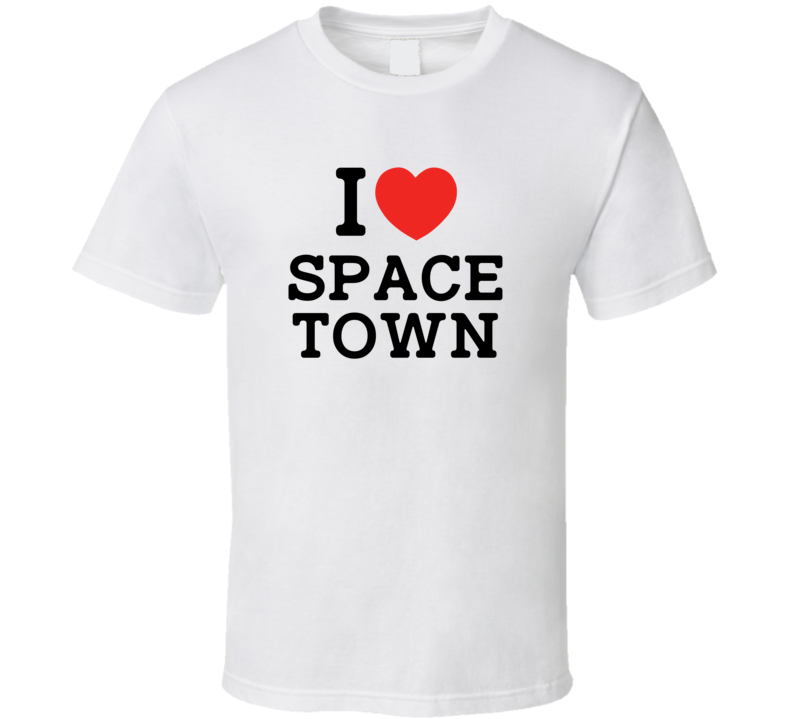 I Love Space Town Derry USA T Shirt