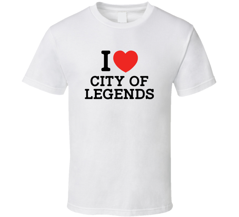 I Love City Of Legends Bartlesville USA T Shirt