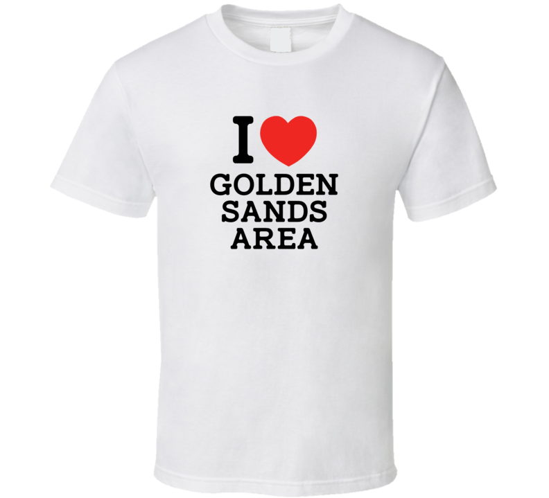 I Love Golden Sands Area Plover USA T Shirt