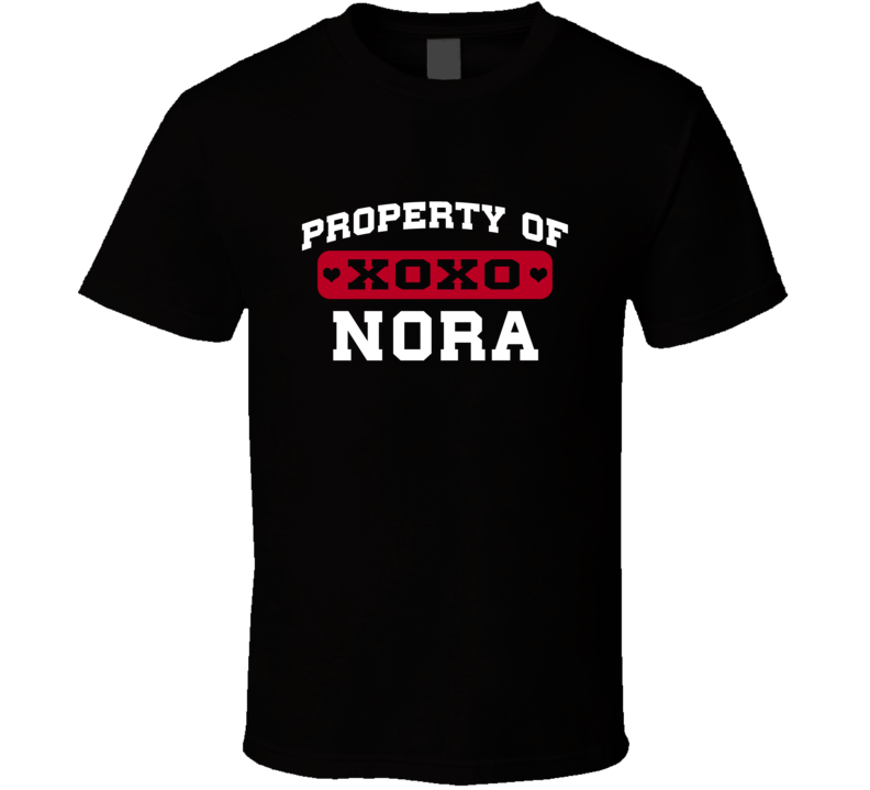 Property Of Nora XOXO USA T Shirt