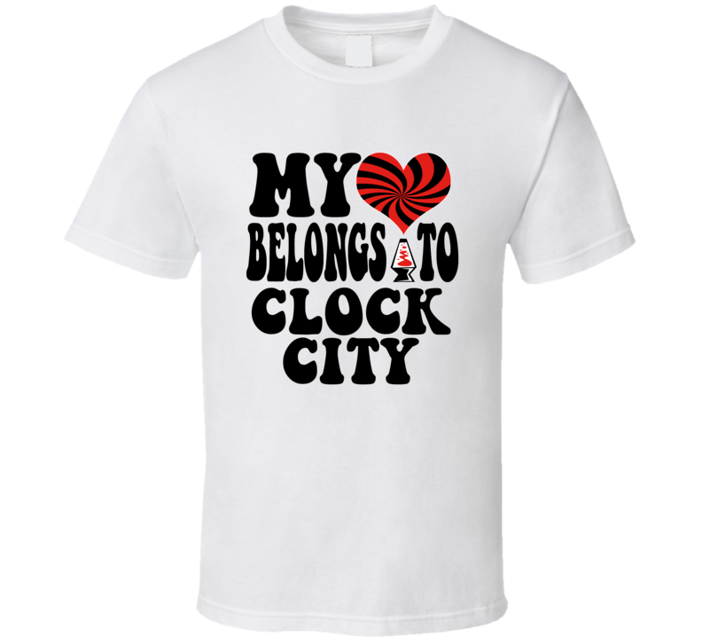 My Heart Belongs To Clock City Bristol T Shirt