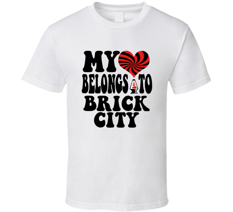 My Heart Belongs To Brick City Newark T Shirt