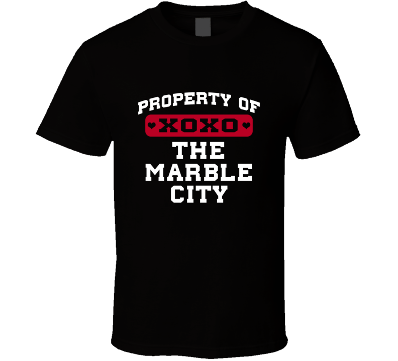 Property Of The Marble City Sylacauga XOXO USA T Shirt