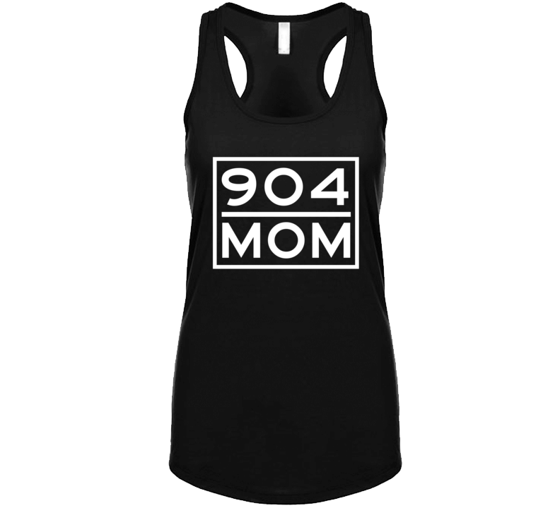 904 Mom Jacksonville Fl Area Code Represent Hometown Ladies Racerback Tanktop