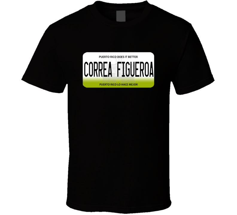 Puerto Rico Custom City License Plate Customizable T Shirt Puerto Rico Custom City License Plate Customizable T Shirt