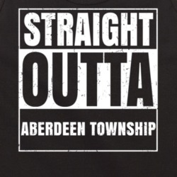 Straight Outta Aberdeen Township New Jersey Parody Grunge City Tanktop 20802205