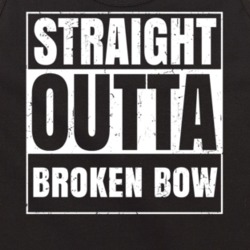 Straight Outta Broken Bow Oklahoma Parody Grunge City Tanktop 20833597