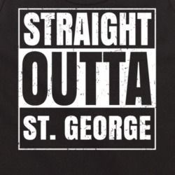 Straight Outta St. George Utah Parody Grunge City Tanktop 20850925