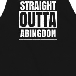 Straight Outta Abingdon Virginia Parody Grunge City Father's Day Apron 21595534