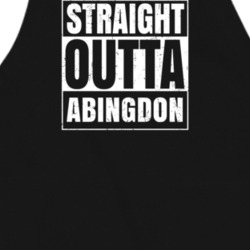 Straight Outta Abingdon Maryland Parody Grunge City Father's Day Apron 21596490