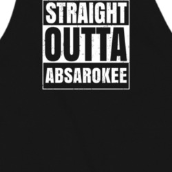 Straight Outta Absarokee Montana Parody Grunge City Father's Day Apron 21623000