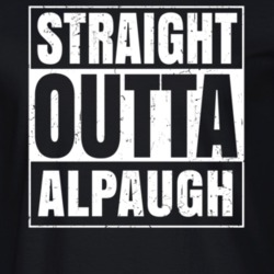 Straight Outta Alpaugh California Parody Grunge City Father's Day Vneck T Shirt 21640399