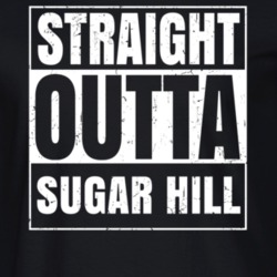 Straight Outta Sugar Hill Georgia Parody Grunge City Father's Day Vneck T Shirt 21646963