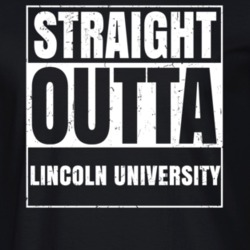 Straight Outta Lincoln University Pennsylvania Parody Grunge City Father's Day Vneck T Shirt 21647104