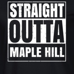 Straight Outta Maple Hill Kansas Parody Grunge City Father's Day Vneck T Shirt 21651201