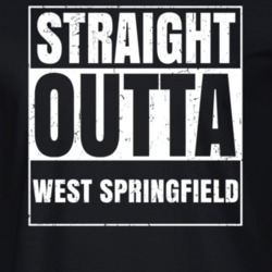 Straight Outta West Springfield Virginia Parody Grunge City Father's Day Vneck T Shirt 21652563