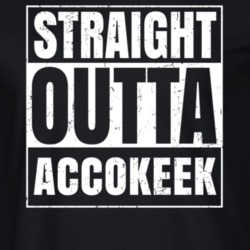Straight Outta Accokeek Maryland Parody Grunge City Father's Day Vneck T Shirt 21653190