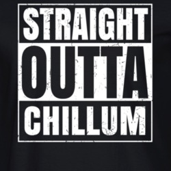 Straight Outta Chillum Maryland Parody Grunge City Father's Day Vneck T Shirt 21653994