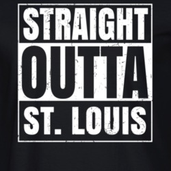 Straight Outta St. Louis Michigan Parody Grunge City Father's Day Vneck T Shirt 21668021