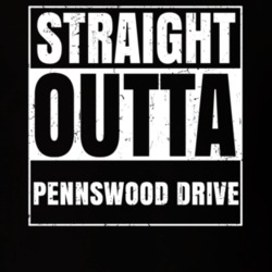 Straight Outta Pennswood Drive Street Name Neighbourhood Parody T Shirt 22019572