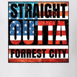 Straight Outta Forrest City Arkansas USA American City Patriotic Flag T Shirt 24170596
