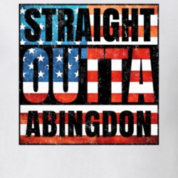 Straight Outta Abingdon Virginia USA American City Patriotic Flag T Shirt 24171572