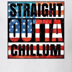 Straight Outta Chillum Maryland USA American City Patriotic Flag T Shirt 24175740