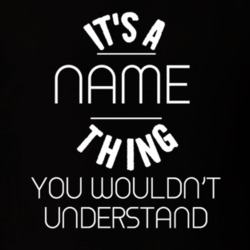 It's A Name Thing You Wouldn't Understand T Shirt 24370871