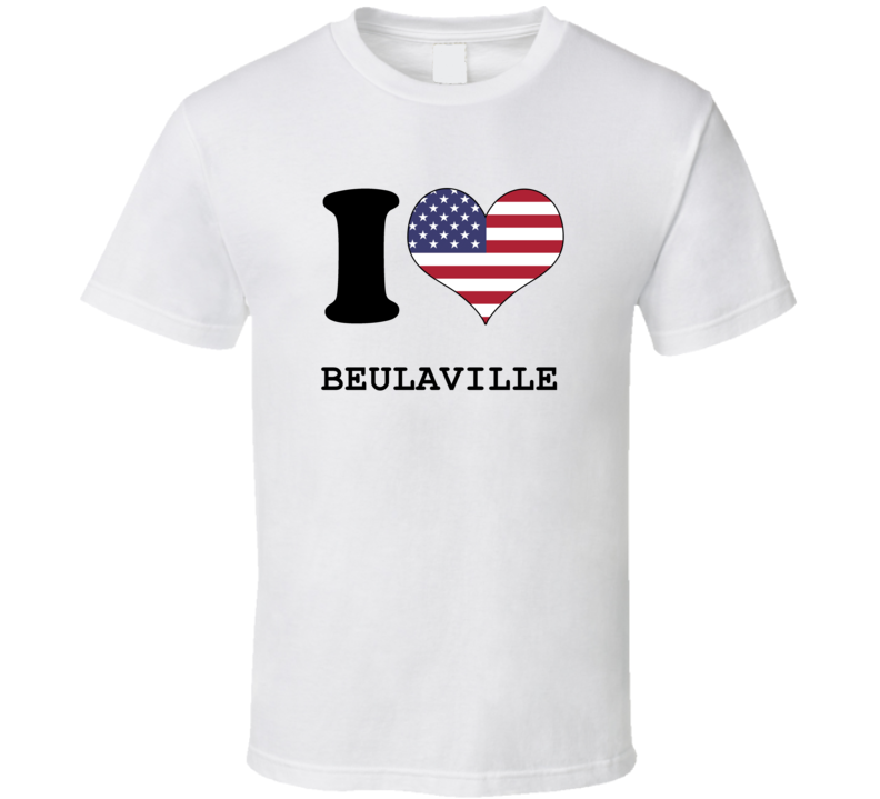 Beulaville North Carolina I Heart Love USA T Shirt
