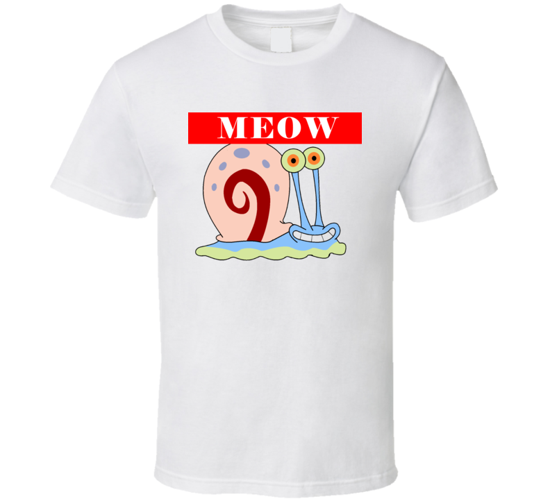 Sponge Bob T-Shirt gary meow T Shirt Sponge Bob T-Shirt gary meow T Shirt