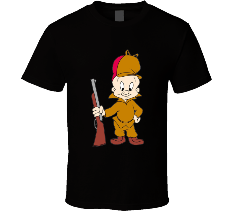 Elmer Fudd Looney Tunes Retro Cartoon Character Worn Look Gift T Shirt