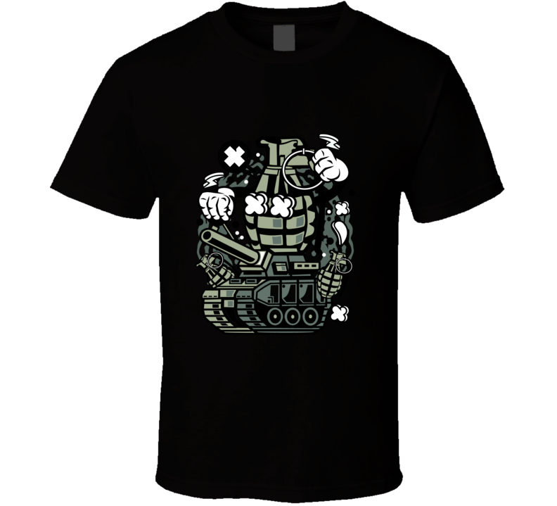 Grenade War Tank T Shirt