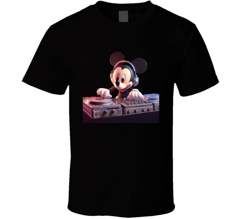 Dj Mickey Mouse On The Wheels Of Steel 1200 B T Shirt