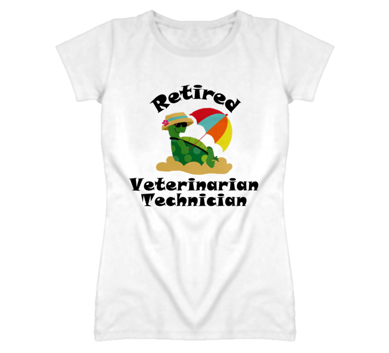 Retired Veterinarian Technician Funny Job T Shirt