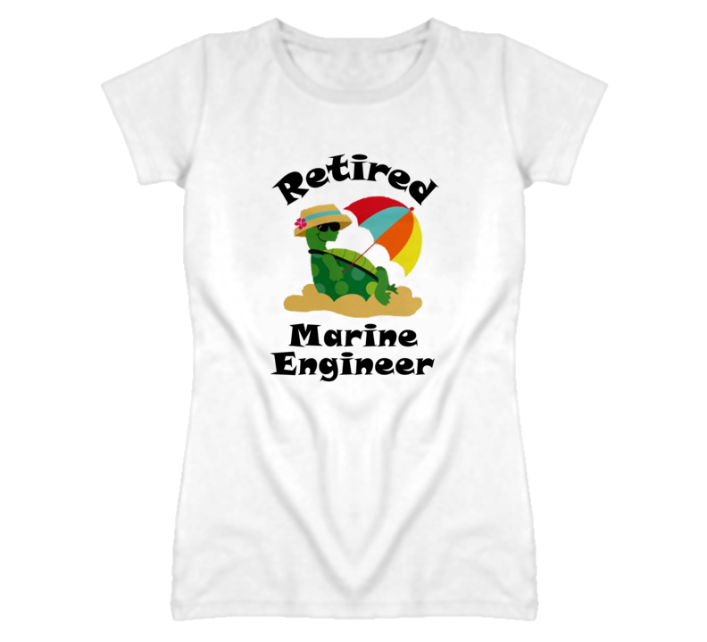 Retired Marine Engineer Funny Job T Shirt