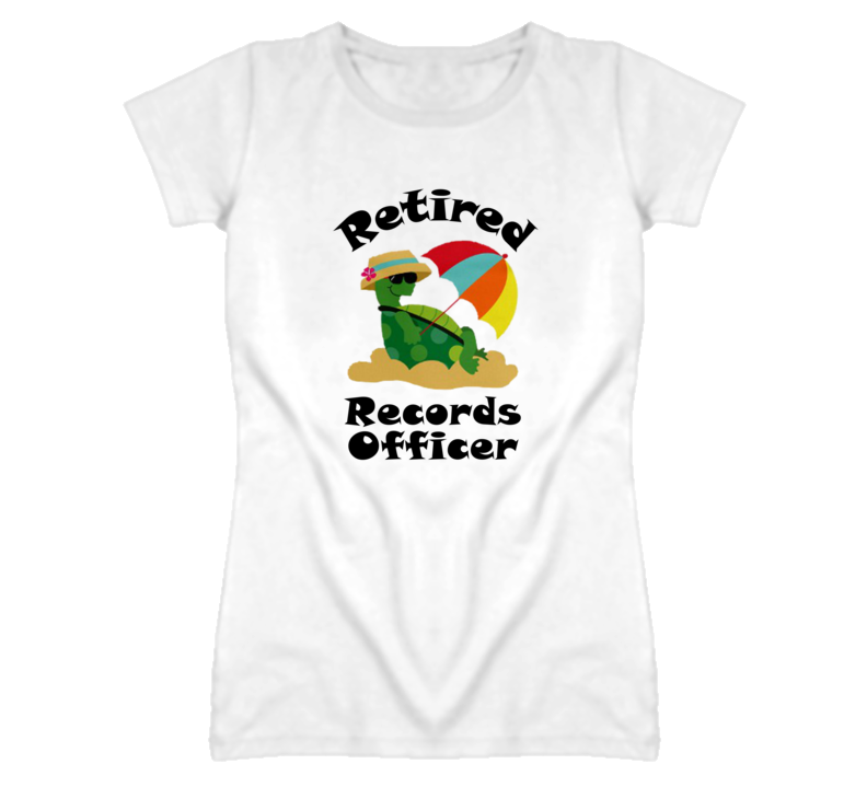 Retired Records Officer Funny Job T Shirt