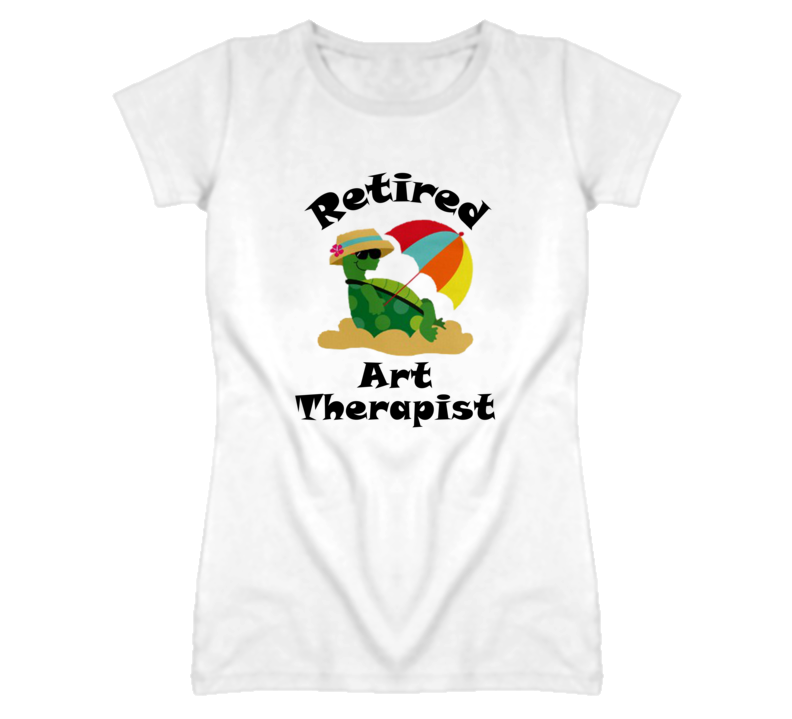 Retired Art Therapist Funny Job T Shirt