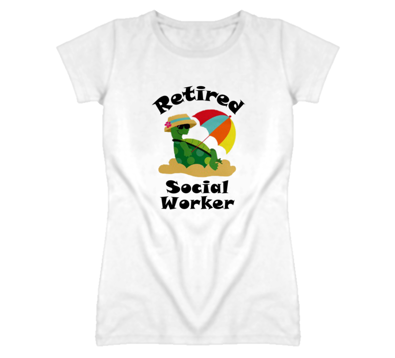 Retired Social Worker Funny Job T Shirt