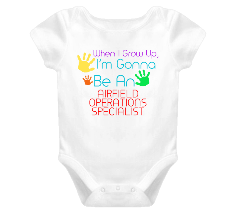 I Am Gonna Be An Airfield Operations Specialist Cute Baby One Piece
