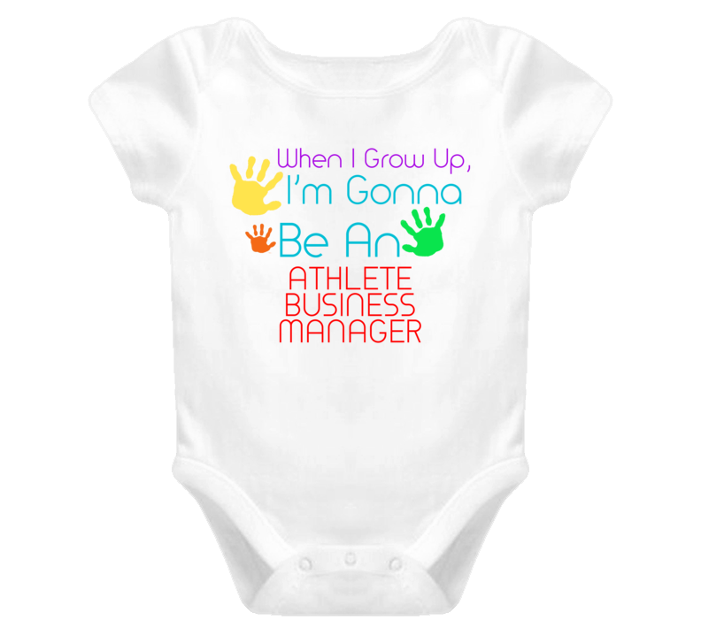 I Am Gonna Be An Athlete Business Manager Cute Baby One Piece