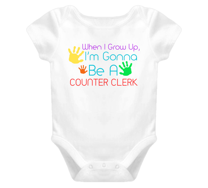 I Am Gonna Be A Counter Clerk Cute Baby One Piece