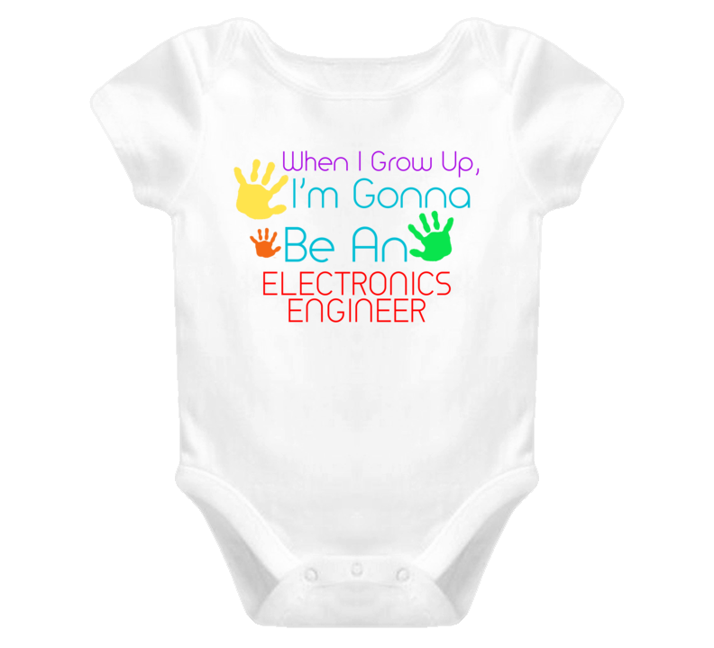 I Am Gonna Be An Electronics Engineer Cute Baby One Piece