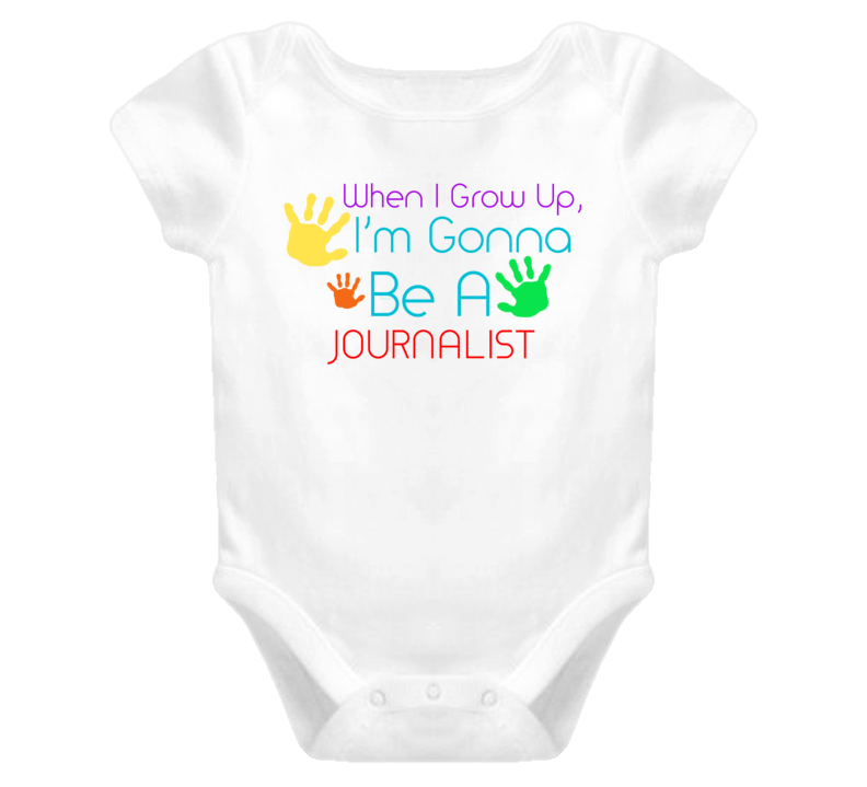 I Am Gonna Be A Journalist  Cute Baby One Piece