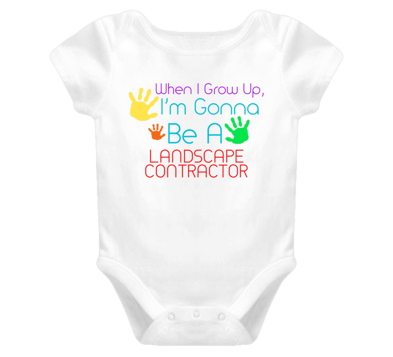 I Am Gonna Be A Landscape Contractor Cute Baby One Piece