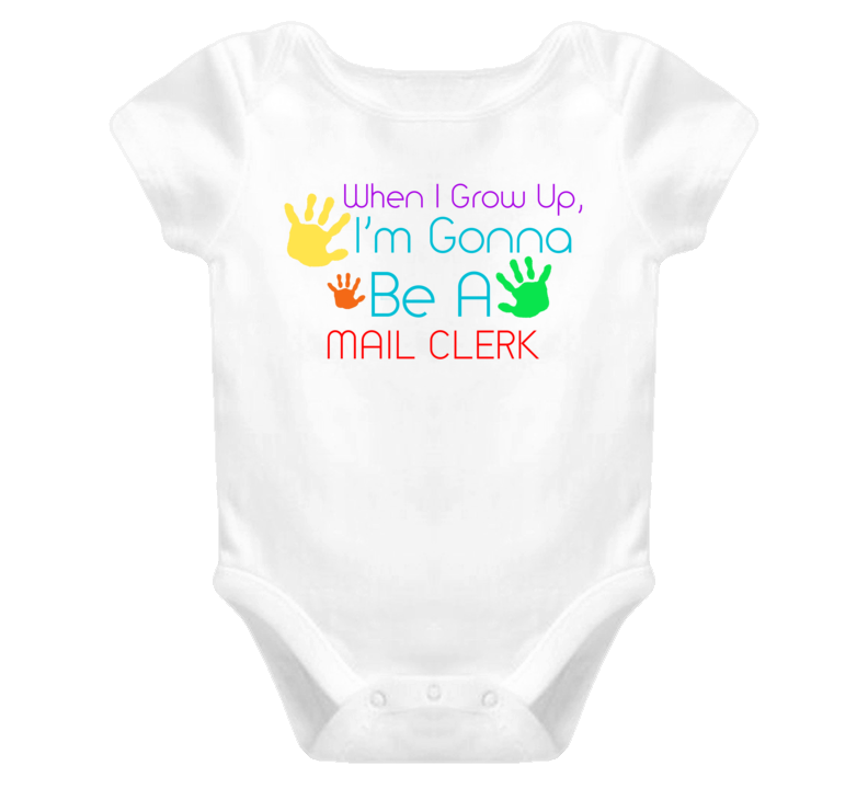 I Am Gonna Be A Mail Clerk Cute Baby One Piece